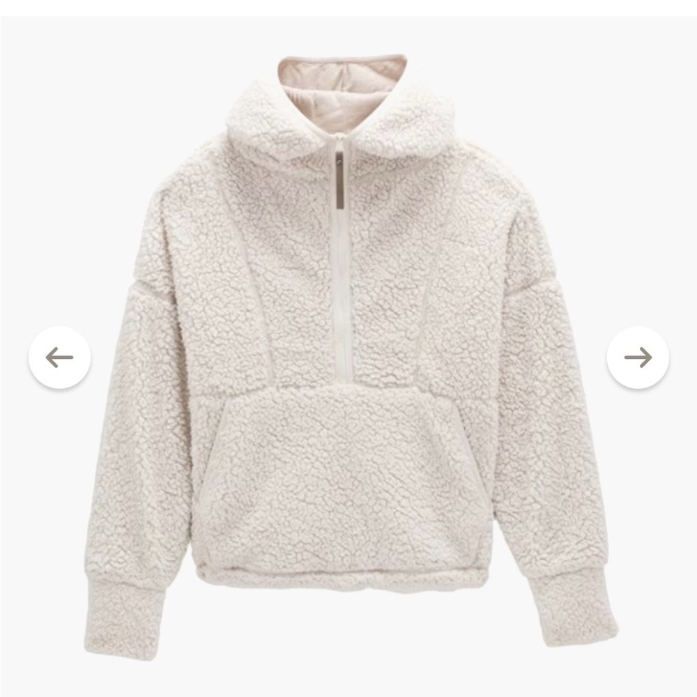 prAna hooded polar escape half-zip fleece- medium